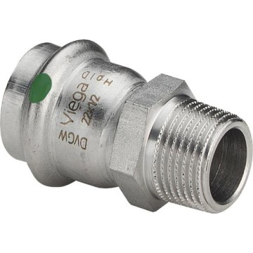 Viega 2311 Соединительный элемент НР, Sanpress Inox с SC-Contur, 28 х 1'