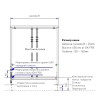 Шкаф для скрытого монтажа 80 UP-ST 0.2 (330x710) полностью оцинкованный