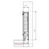 Шкаф для скрытого монтажа 80 UP-ST 0.2 (330x710) полностью оцинкованный