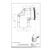 87° Колено с лючком для ревизии, коаксиальное DN 100/150