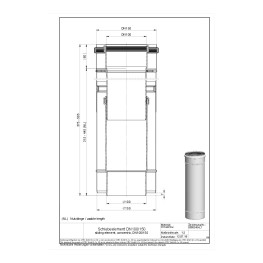 Выдвижной элемент (280 - 420 mm) DN 100/150 Poly Classic