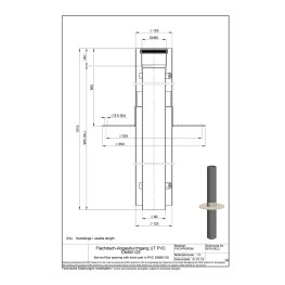 Проходной элемент для плоской крыши Нижняя часть PVC DN 80/125