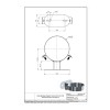 Дистанционные держатели (50мм), DN 100/150 Iron Poly