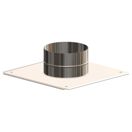 Опорная насадка с плитой (550x550мм), DN 200/265 Iron Poly