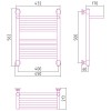 Полотенцесушитель водяной Богема с полкой+ 500х400