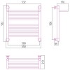 Полотенцесушитель водяной Богема с полкой+ 500х500