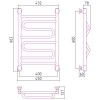 Полотенцесушитель водяной Элегия+ 600x400