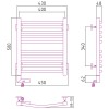 Полотенцесушитель электрический Аркус 2.0 500x400 левый