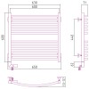 Полотенцесушитель электрический Аркус 2.0 600x600 левый