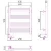 Полотенцесушитель электрический Модус 2.0 500х400 правый