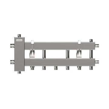 Балансировочный коллектор компактного исполнения BMKSS-60-4D из нержавеющей стали