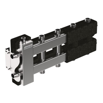 BMSS-60-5DU.EPP (до 60 кВт, вх. G 1″, 2+2+1 контура G 1″, 4D-кронштейны K.UMS, EPP-термоизоляция)