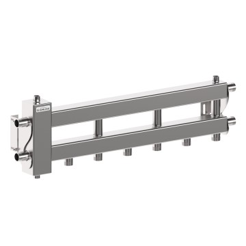 BMSS-60-4D (нерж., до 60 кВт, подкл. котла G 1″, 3+1 контура G 1″, 4D-кронштейны K.UMS)