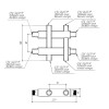 Модульный коллектор из нерж. стали MKSS-40-3DU